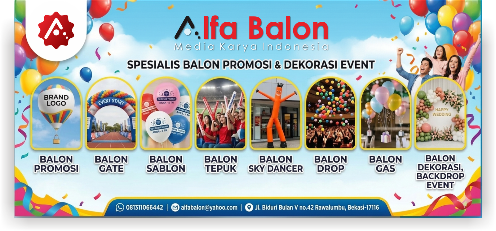 Banner Alfa BAlon bekasi
