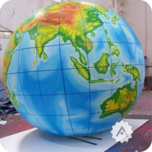 balon globe dan bola dunia