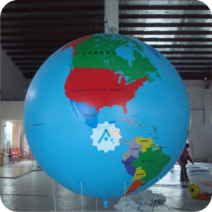 balon globe dan bola dunia
