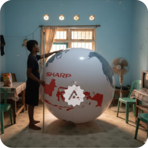 balon globe dan bola dunia