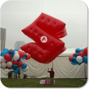 balon promosi udara bentuk logo susuki