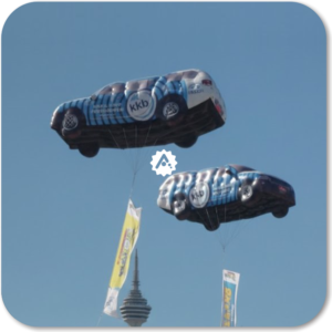 balon promosi udara bentuk mobil bkkbn