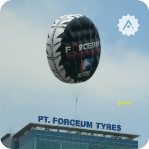 balon promosi udara bentuk ban